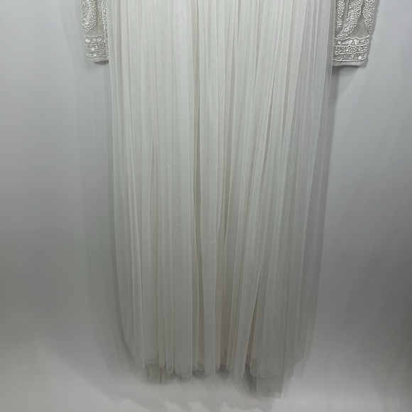 ASOS Bridal BOHO Elizabeth Wedding Gown Beaded Bodice size 2 - Picture 4 of 12